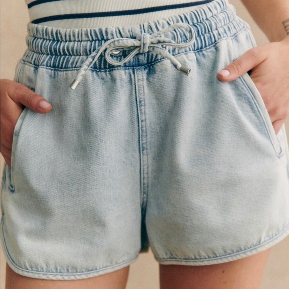 NWT SEZANE Kurt Shorts in Light Denim - Picture 4 of 6
